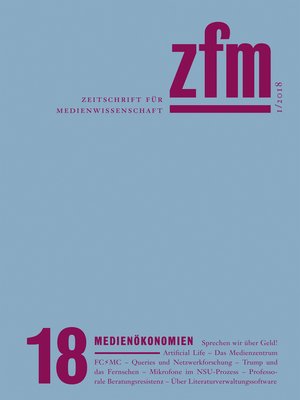 cover image of Zeitschrift für Medienwissenschaft 18